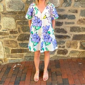 Floral V-Neck Dress size XS